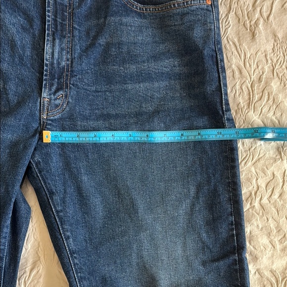 MOTHER Blue Straight Leg Jeans Classic Style - Picture 12 of 16
